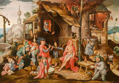 La derisione di Giobbe da Jan Mandijn